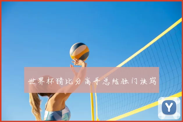 世界杯猜比分高手总结独门诀窍