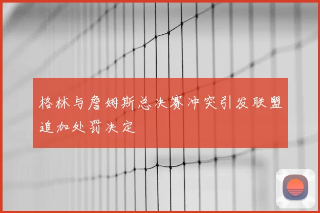 格林与詹姆斯总决赛冲突引发联盟追加处罚决定